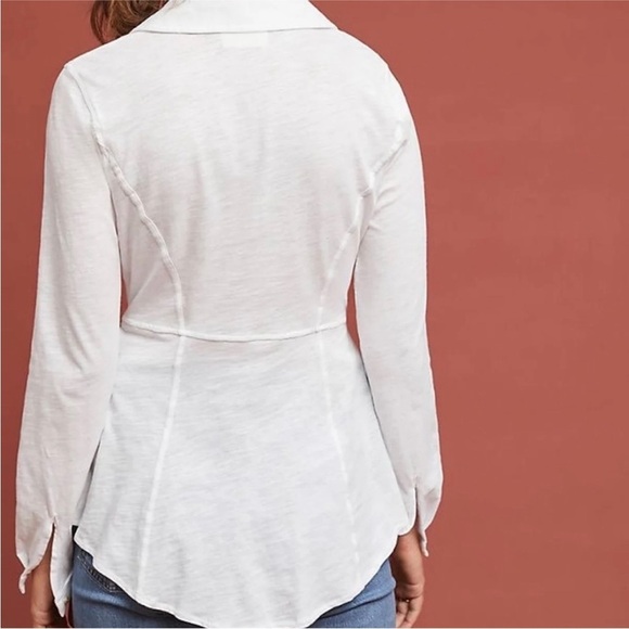 Maeve Claudette Button Front Top - Picture 3 of 8